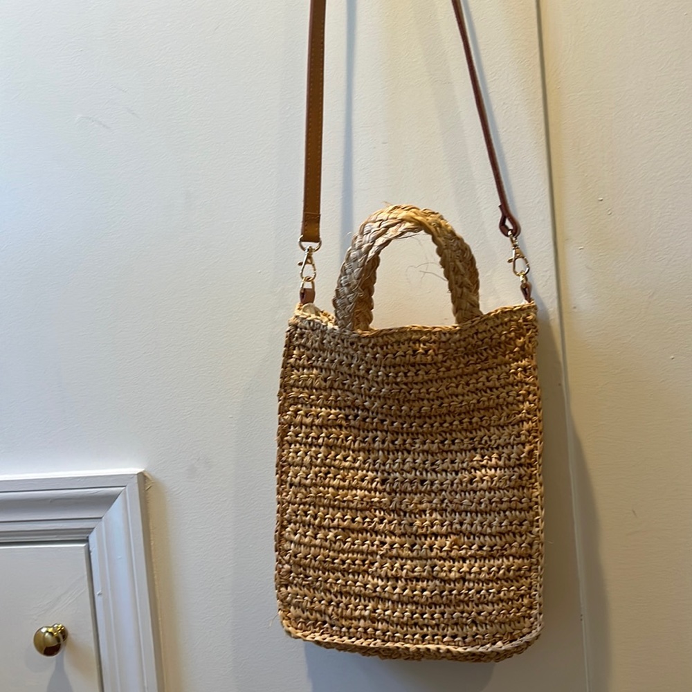 Feherty brand raffia crossbody bag